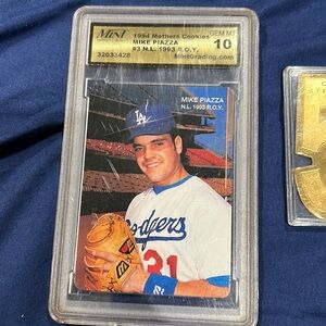 Three collectible cards